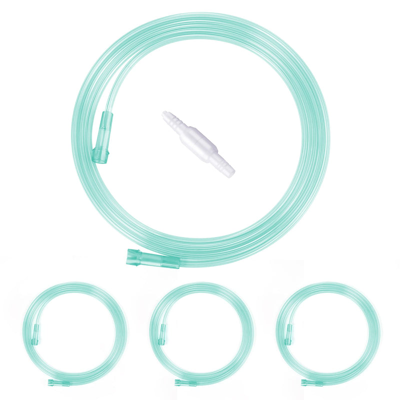 [Australia] - 7Ft Oxygen Tubing, Crush Resistant High Flow Oxygen Tubing, 3 Pack Green Oxygen Tubing, Non Kinking Oxygen Tubing with Oxygen Tubing Connector Green-7foot-3pack 