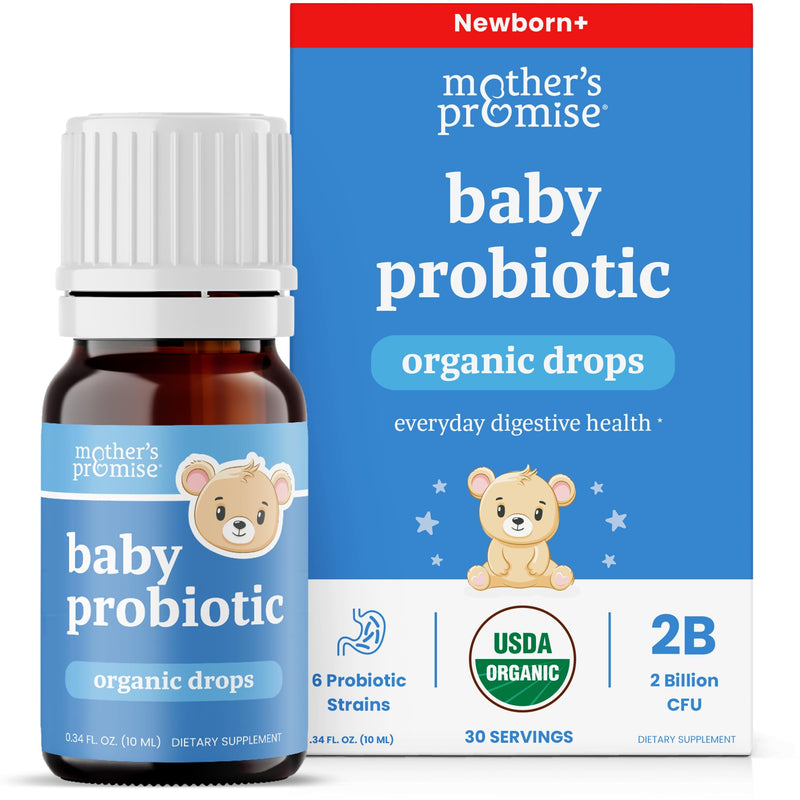 [Australia] - USDA Organic Baby Probiotic Drops for Infants | Helps with Colic, Reflux, Gas & Constipation Relief | Digestion & Immune Support for Newborns + | Ages 0-24 Months, Liquid Probiotics for Babies 