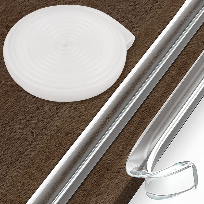 [Australia] - Baby Proofing, Edge Protector 100% Silicone, Soft Corner Protectors for Kids, Pre-Tape Adhesive Edge Guard for Kids Safety, Child Drawer Furniture Cabinet Bumper (3.3ft 0.6x0.6in(Width)) 3.3ft 0.6x0.6in(Width) 