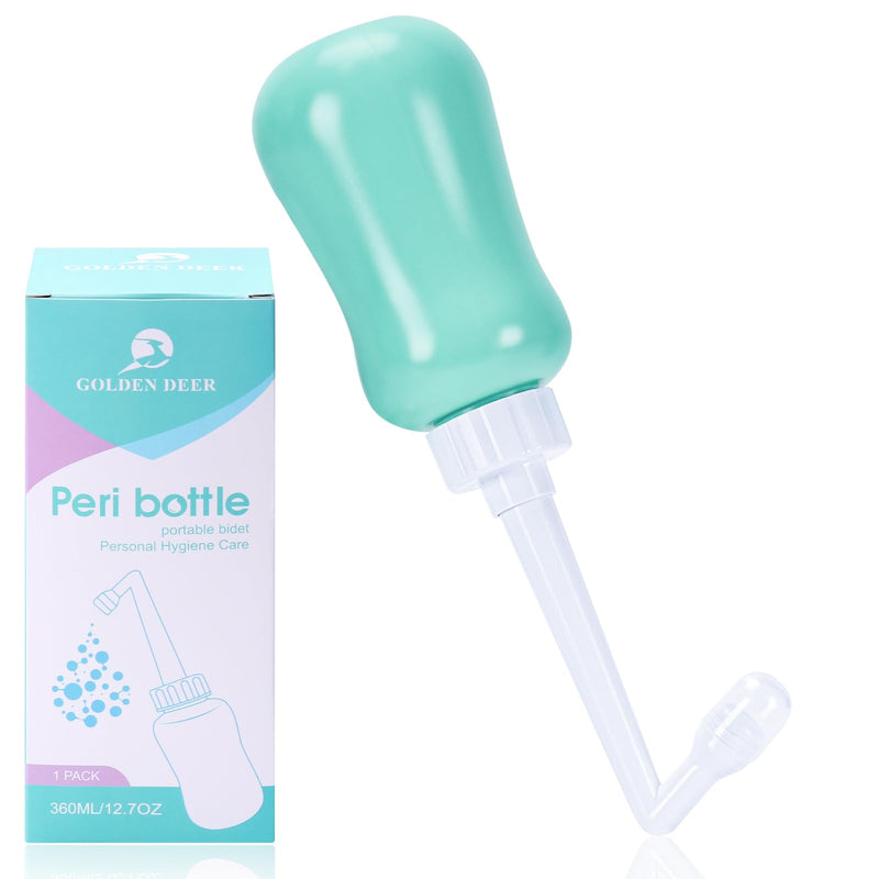 [Australia] - Peri Bottle for Postpartum Care for Perineal Recovery and Cleansing After Birth 12.7 OZ Turquoise 