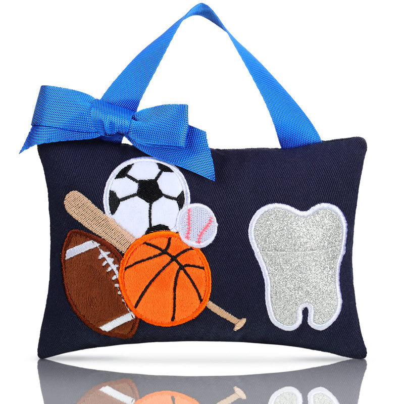 [Australia] - Geelin Tooth Fairy Pillow with Pocket Kids Lost Tooth Pillow for Tooth Fairy Tooth Pillow Tooth Keepsake Pouch Tooth Fairy Gifts for Christmas Girl and Boy Lost Tooth, 3.9 x 5.9 Inch(Ball Style) Ball Style 