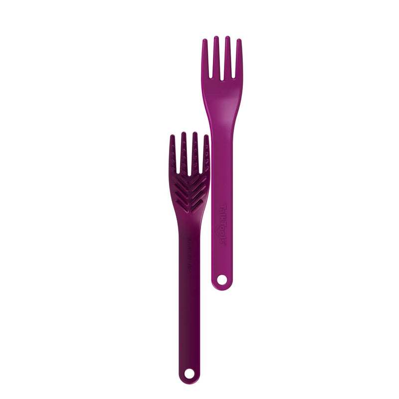 [Australia] - TalkTools® Magenta Fork™ - Provides oral awareness during feeding | Encourages lip closure | Increases sensory awareness | FDA compliant, Latex, Lead, BPA, and Phthalates free (Textured) Textured 