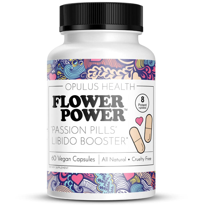 [Australia] - Flower Power 'Passion Pills' Potent Libido Booster for Women | Comprehensive Women's Libido Enhancer | Dynamic Energy Booster for Women - 60 ct Vegan 