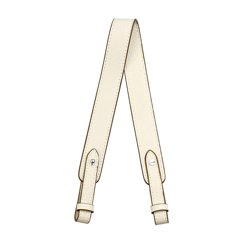 Jiesinlov Genuine Leather Shoulder Bag Straps Replacement for Picotin Handbags 21.3 Silver Nails Milky White-s