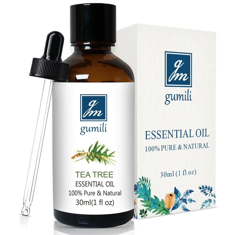 [Australia] - Tea Tree Oil for Skin, Hair, Nail Fungus, Face Body Wash, Foot Soak, Spray, 100% Pure Tea Tree Essential Oil - 30ml 1 Fl Oz (Pack of 1) 