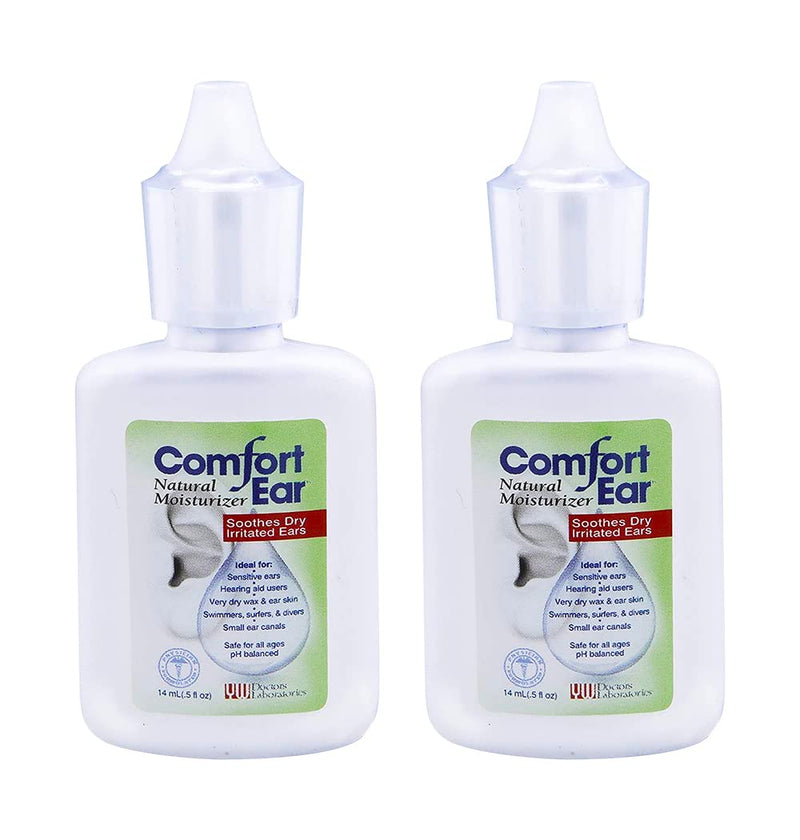 [Australia] - Westone Comfort Ear Natural Ear Drops for Itchy Ears, Ear Ache Drops Adults & Kids | Earwax Aid for Dry Ears | Personal Comfort for Hearing Aid, Swimmers, and Ear Itch Relief for Humans | Pack of 2 2 Pack 