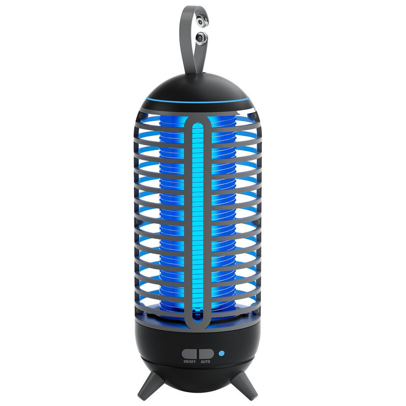 [Australia] - Cordless Bug Zapper Outdoor & Fly Zapper Indoor & Wireless Mosquito Zapper Portable Camping Fly Trap 2500mAh Electric Ideal for Traps (Black) 1 Pack Black 