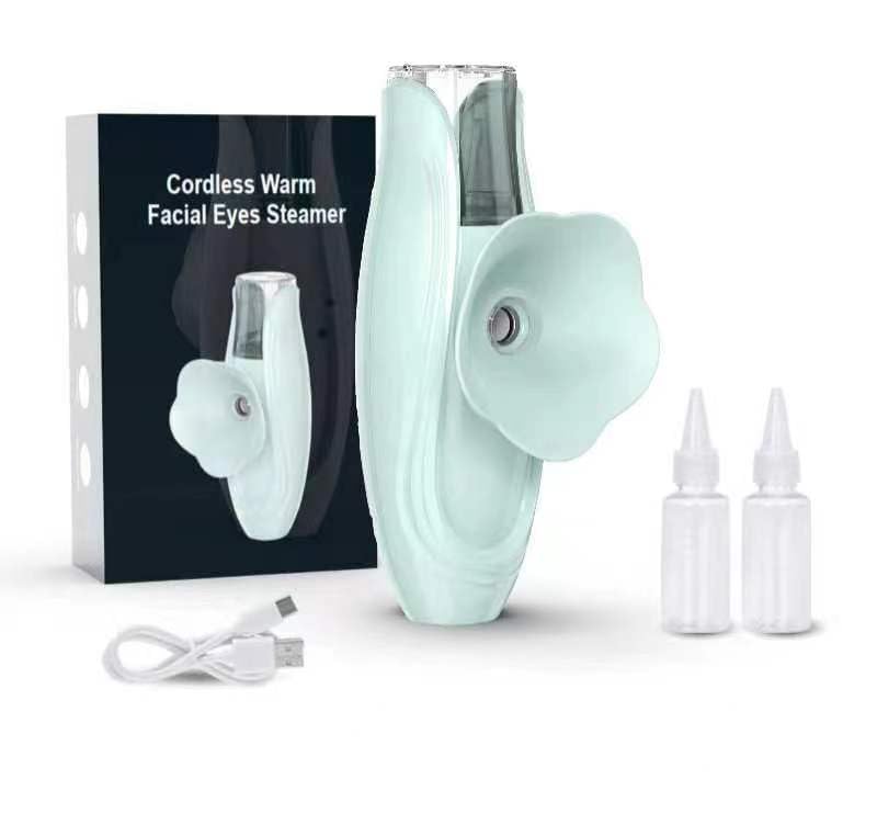 [Australia] - Facial Steamer and Eyes spa 2in 1. Mini Portable Professional hot Facial Steamer for Facial Deep Cleaning，The LADY RIGHT Handheld Ionic face steam, Unclogs Pores Soothing for Eye Fatigue and Dryness 
