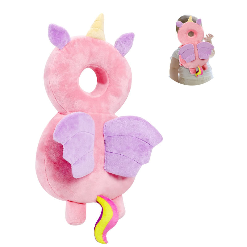 [Australia] - Baby Head Protector Pad Safety Pad for Walking & Crawling, Toddlers Head Safety Adjustable Back-Pack,Pink Unicorn (US) Pink Unicorn 