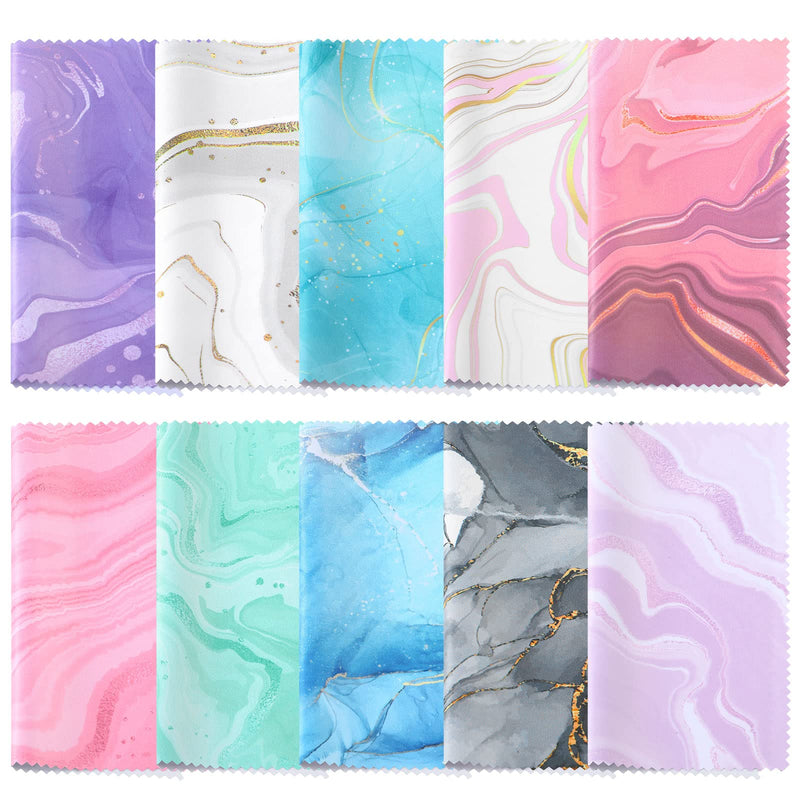 [Australia] - Sinmoe 20 Pcs Microfiber Cleaning Cloth Cute Marble Design Microfiber Cloth Soft Gifts Multicolor Glasses Cleaner Wipes for Eyeglasses Camera Lens Cell Phone Screens Glasses, 6 x 6 Inches 