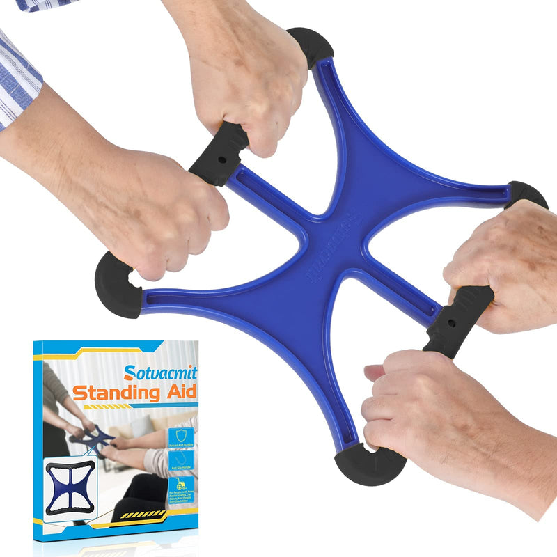 [Australia] - Liberty Lift Standing Aid for Elderly 450Lbs Weight Capacity Lift Assist Devices for Seniors (Black) Blue + Black 