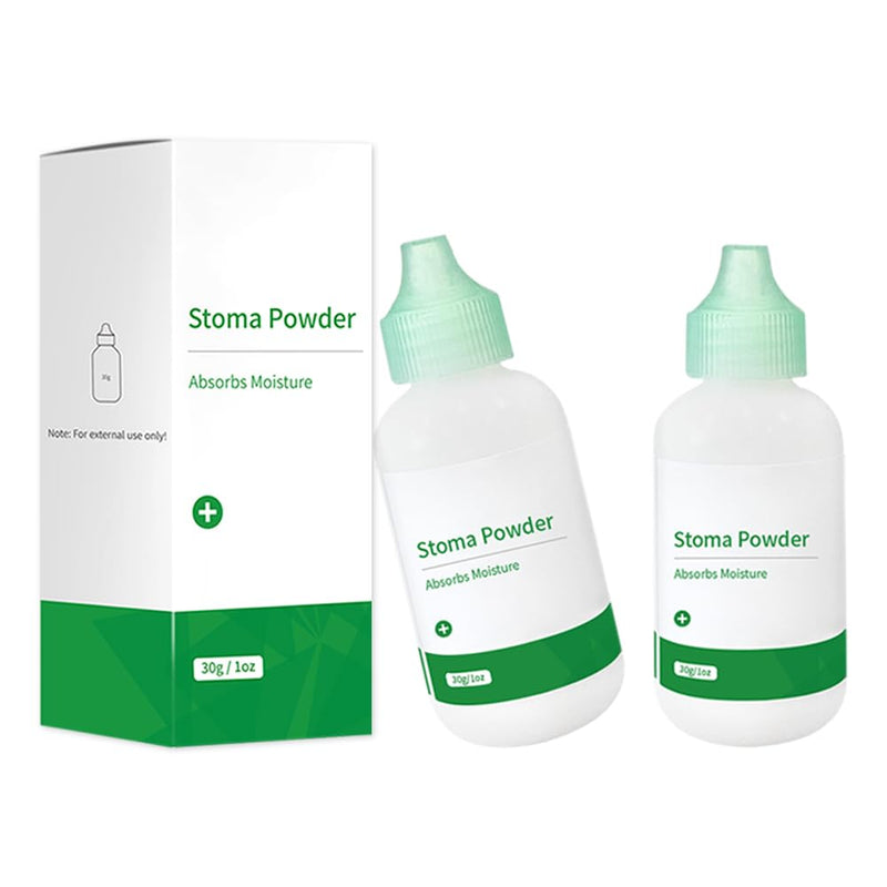 [Australia] - Stoma Powder, 2 Pack Ostomy Skin Care Powder, Protects Skin Keep Dry Ostomy Powder Stoma Powder, Ostomy Supplies 