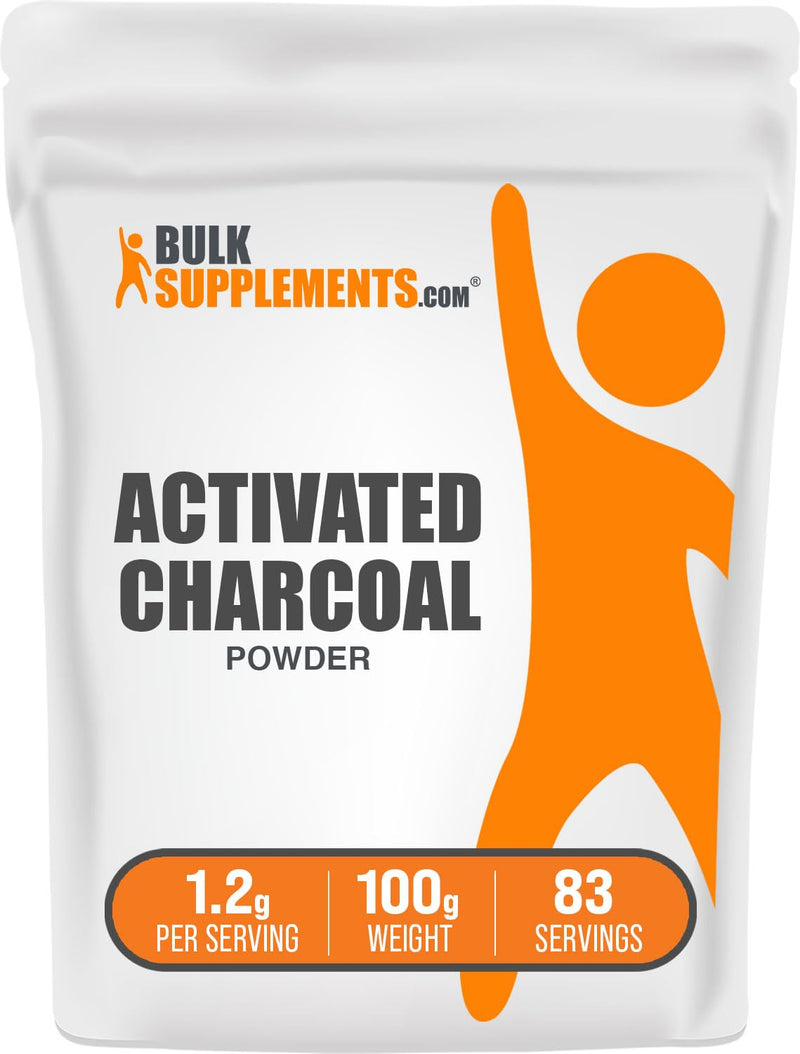 [Australia] - BulkSupplements.com Activated Charcoal Powder - from Coconut Charcoal, for Teeth Whitening - Vegan & Gluten Free, 1.2g per Serving, 100g (3.5 oz) (Pack of 1) 3.53 Ounce (Pack of 1) 