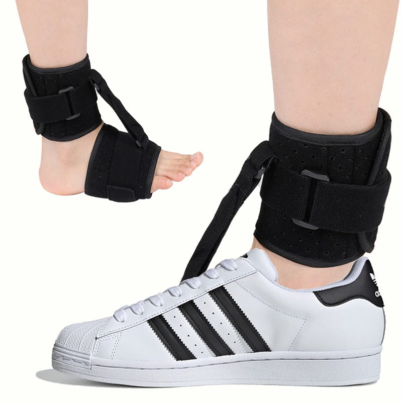 [Australia] - AFO Foot Drop Brace, Drop Foot Braces For Walking with Shoes, Improve Walking Gait, Effective Relieve Pain, Adjustable Foot Orthosis Brace Support for Sleep, Plantar Fasciitis for Left & Right Adult 