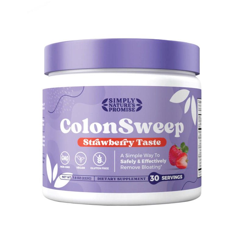 [Australia] - ColonSweep - Strawberry Flavored Probiotic Psyllium Husk Powder Colon Cleanser,7.8 oz. Gluten Free Fiber Supplement Support for Gut Health - Safe Colon Cleanse for Bloating Relief & Detox- 30 Servings 8 OZ (30 Servings) 