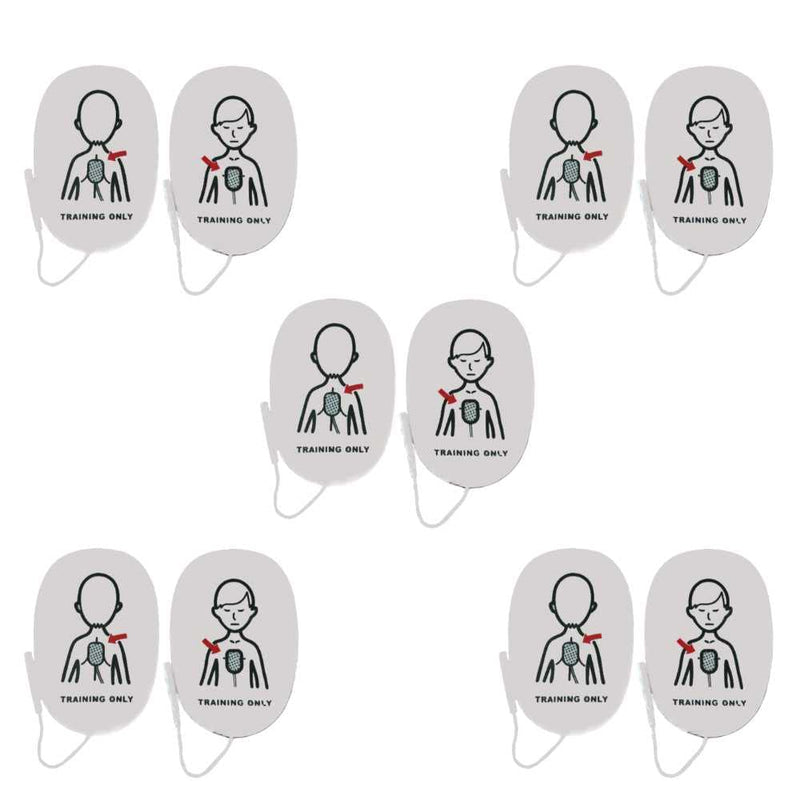 [Australia] - WNL Products AED Trainer Pads - 5 Pack Replacement Practi-Trainer Pads XFTAP Compatible with WL120ES10 and WL220ES0 AEDs (Child) Child 