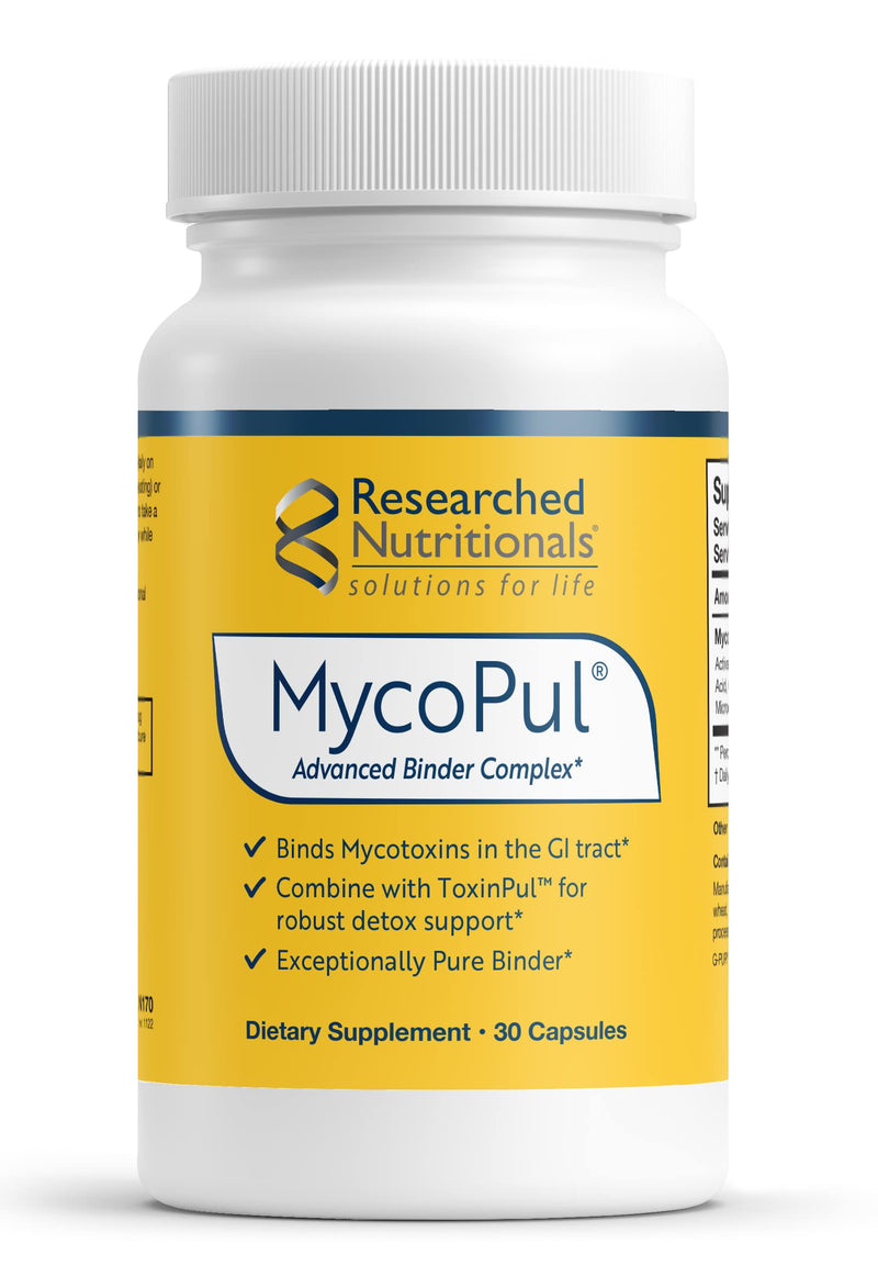 [Australia] - Researched Nutritionals Activated Charcoal Pills for GI Detox Support - MycoPul - Humic & Fulvic Acid for to Support Mold Detox - Helps Bind Mycotoxins in The GI Tract (30 Capsules) 