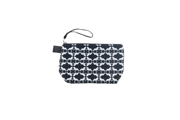 Deluxe 10" Canvas Makeup and Toiletry Bag (Black, Mirror Horse) 10"