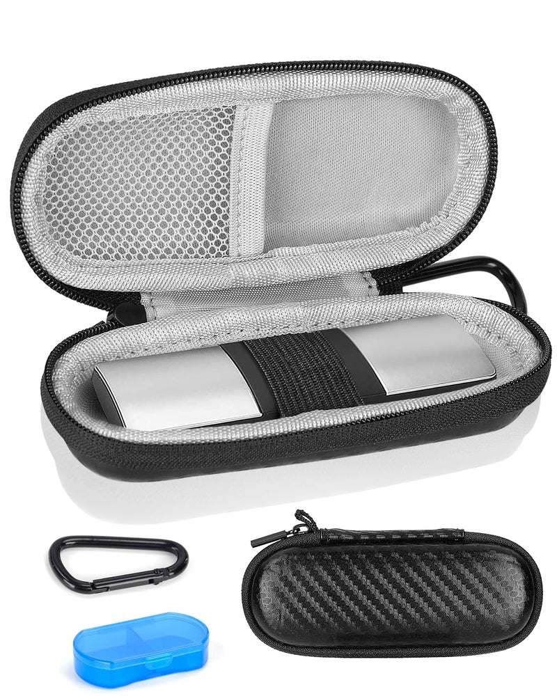 [Australia] - Glamgen Case for kardiamobile EKG Heart Monitor, Hard Travel Case for KardiaMobile 6L, Case for Kardia EKG Monitor, Pill Box and Carabiner Clip Included, Heart Monitor Travel case 