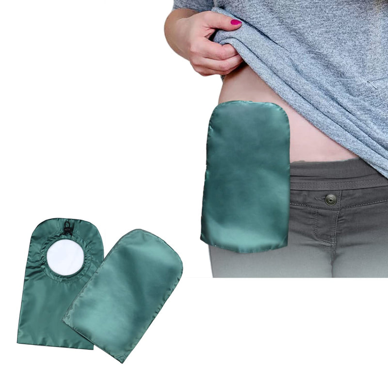 [Australia] - 2 Pcs Ostomy Bag Covers Ostomy Shower Cover Waterproof Reusable Ostomy Pouch Covers for Men Women Colostomy Ileostomy Showering Protector 