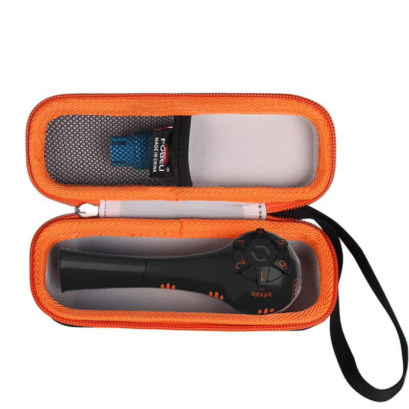 [Australia] - FBLFOBELI EVA Hard Carrying Case Compatible with The Breather Fit Hand-Held Inspiratory Expiratory Muscle Trainer (Orange, Case Only) Orange 