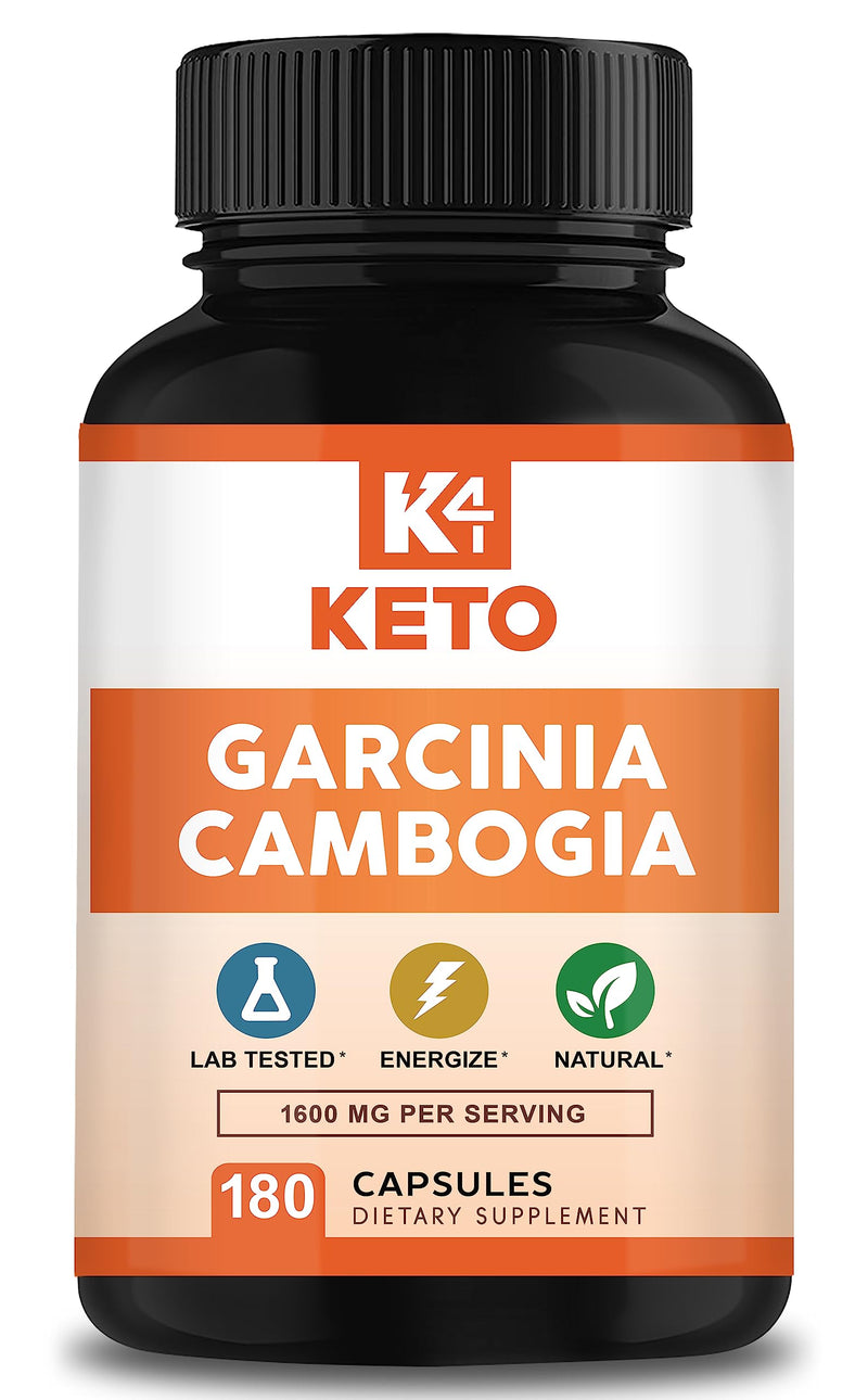 [Australia] - Garcinia Cambogia 1600 mg (180 Capsules) - Pure Natural Extract Supplement Pills - Standardized Garcinia Cambogia Alternative to Drops, Gummies, Liquid, Tea & Powder 