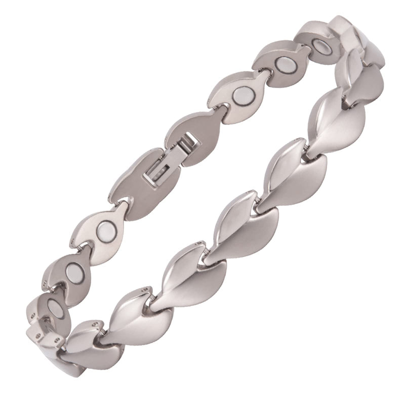 [Australia] - MagVIVACE Magnetic Anklet for Women for Arthritis, Titanium Stainless Steel Ankle Bracelet, 3500 Gauss Magnet, Mother's Day Gift (Stainless Steel Material) 