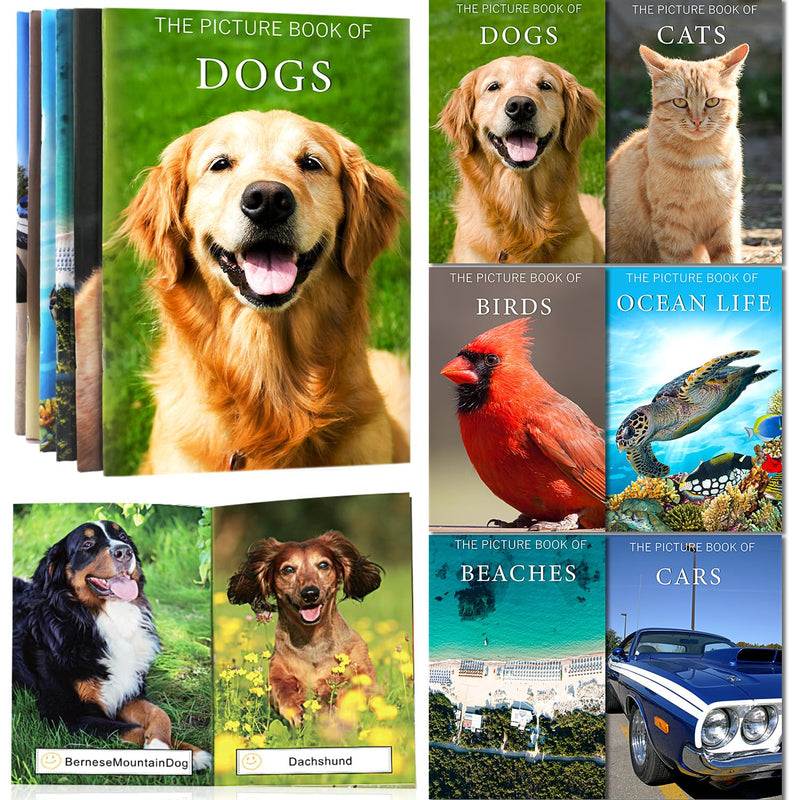 [Australia] - 6 Pack Picture Book Set for Seniors with Dementia, Activities for Elderly Seniors, Provide Products for Alzheimer's Patients and Adults, Brain Exercise, Increased Communication 6 Pack 