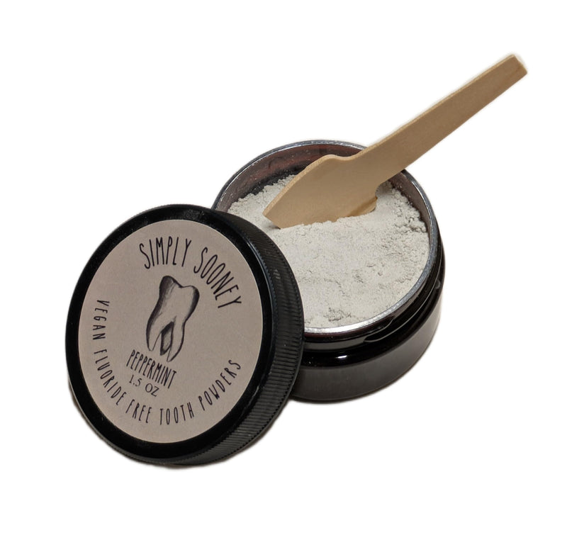 [Australia] - Simply Sooney Fluoride Free Remineralizing Toothpaste Powder I Vegan I Gluten Free I Organic Peppermint Essential Oil 1.5oz 