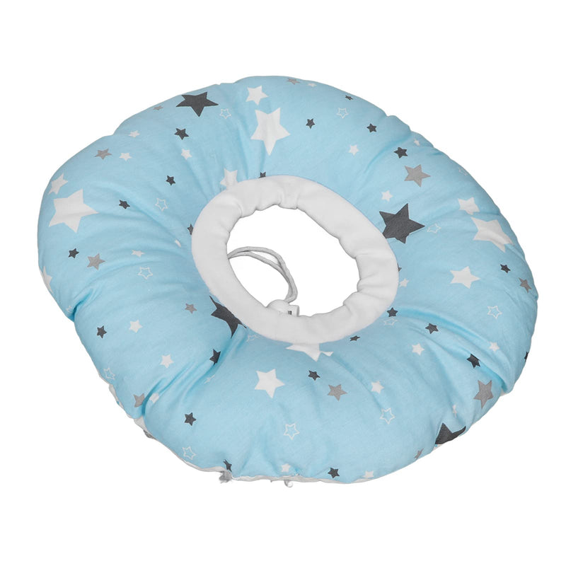 [Australia] - Star Pattern Side Sleeper Pillow with Ear Piercing Hole Pressure Relief for Ear Sore Guard Donut Shaped Pillow for Side Sleeping Ear Comfort Cushion for Side Sleepers with Ear Piercings 