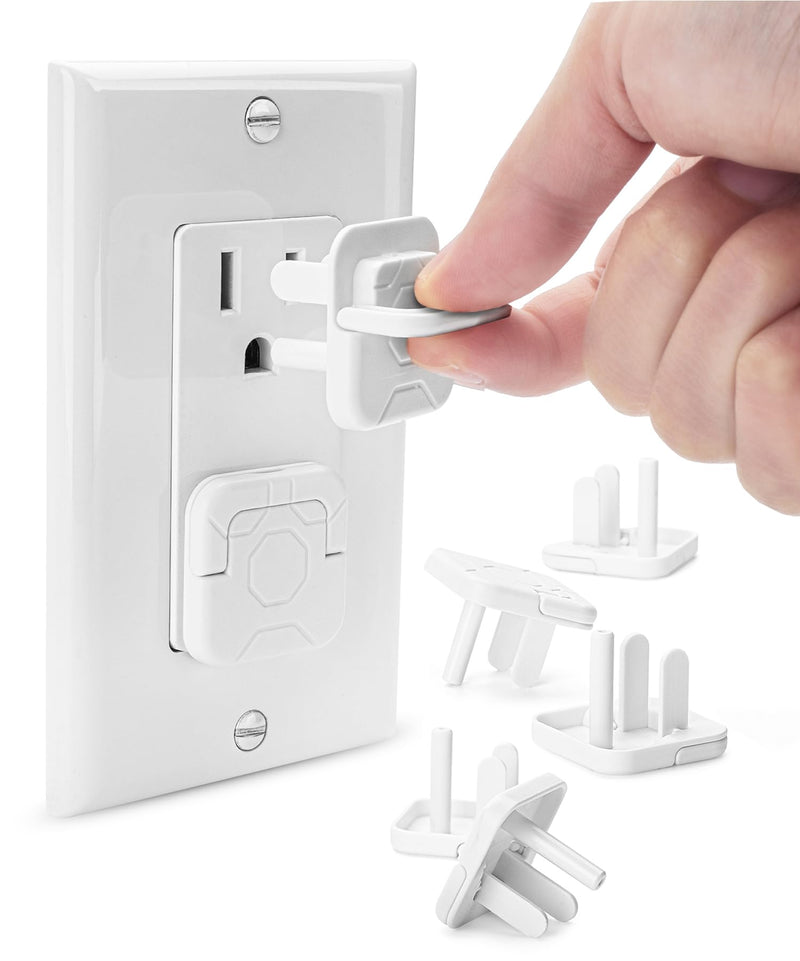 [Australia] - Bates- Outlet Covers Baby Proofing, 10 Pack, 3 Prongs, Plug Covers Baby Proofing, Baby Proof Outlet Covers, Child Proof Outlet Cover, Outlet Plug Covers, Baby Outlet Cover, Childproof Outlet Cover 