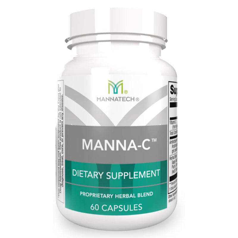 Mannatech - Manna-C™ - Nasal & Sinus Support - 60 Capsules | Contains Vitamin C, Glycans, Plant-Based Blend, Supports Respiratory Health, Immune Defense, Daily Wellness Formula