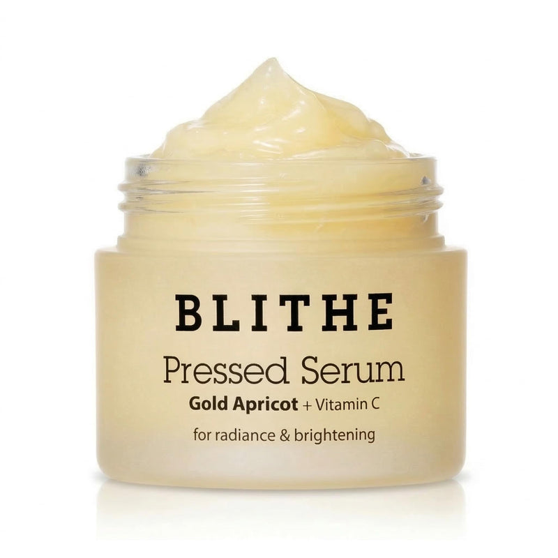 BLITHE Pressed Serum Gold Apricot With Kojic Acid & Vitamin C | Glow Serum for Face | Glass Skin Korean Skincare & Face Moisturizer for Dry Skin, 0.91 fl oz 0.91 Fl Oz (Pack of 1)