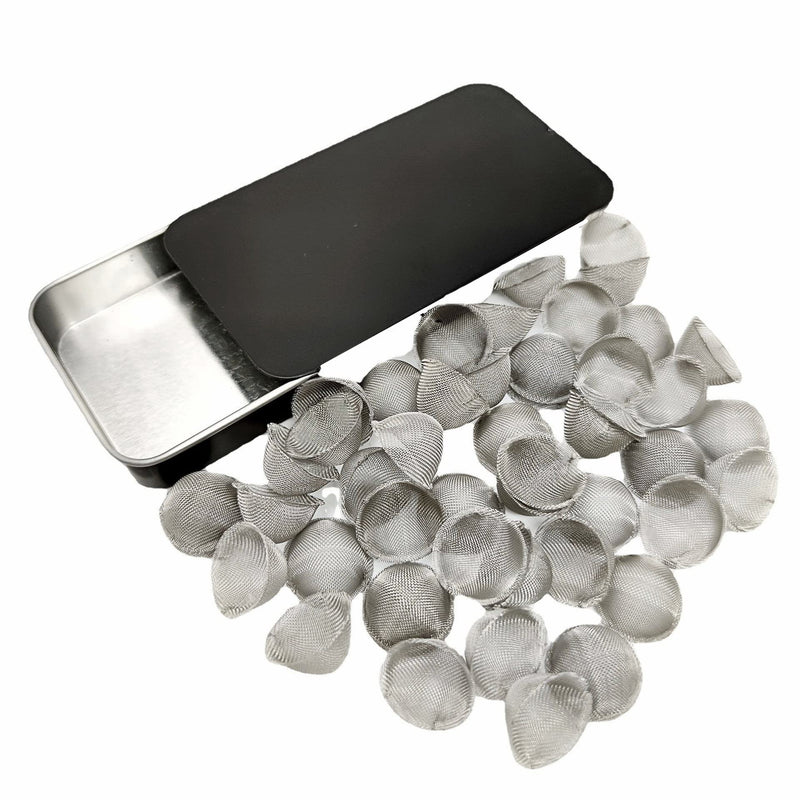 [Australia] - Pipe Screens 50 Pieces 3/4 Inch Tapered Design Clean Screens, 0.75 Inch 100% Stainless Steel Mesh, with a Storage Box 0.75 Inch-50Pcs 