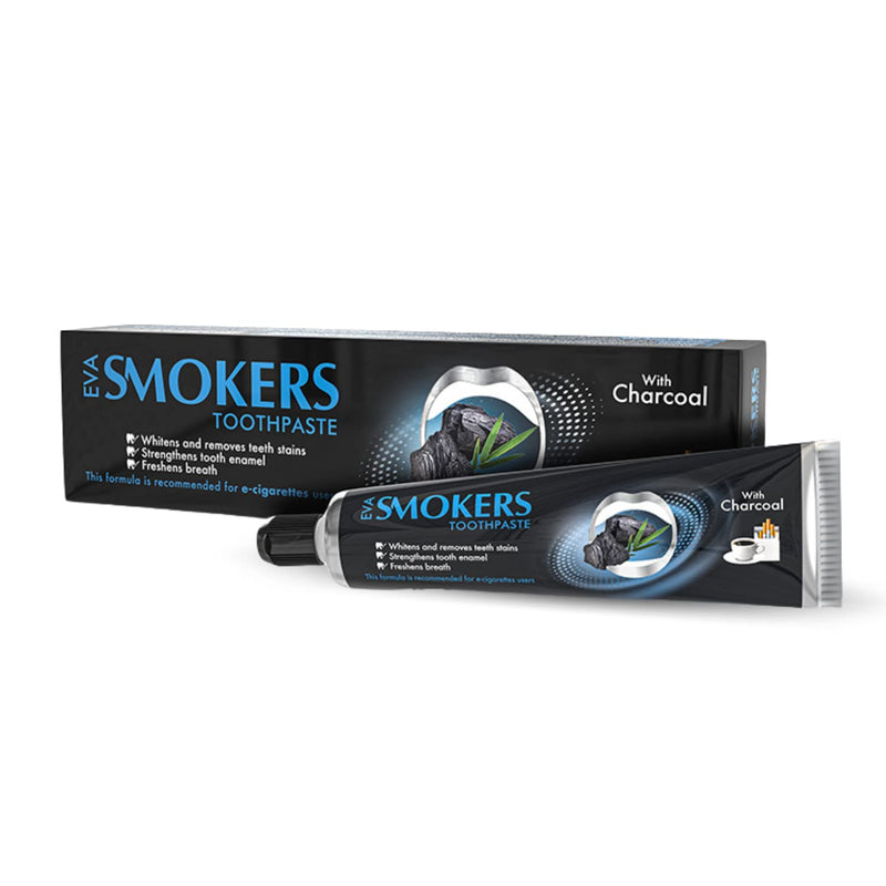 [Australia] - Eva Smokers Charcoal Toothpaste Powerful Stain Remover That Helps You to Get Rid You of Coffee Teeth Halal (1 Pack = 1.76 oz / 50 gm) 