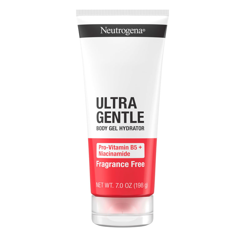 Neutrogena Ultra Gentle Body Gel Hydrator with Pro-Vitamin B5 & Niacinamide Designed for Acne-Prone & Oily Skin, Body Gel Cream Moisturizes Without Clogging Pores, Fragrance-Free, 7.0 oz 7 Ounce (Pack of 1)