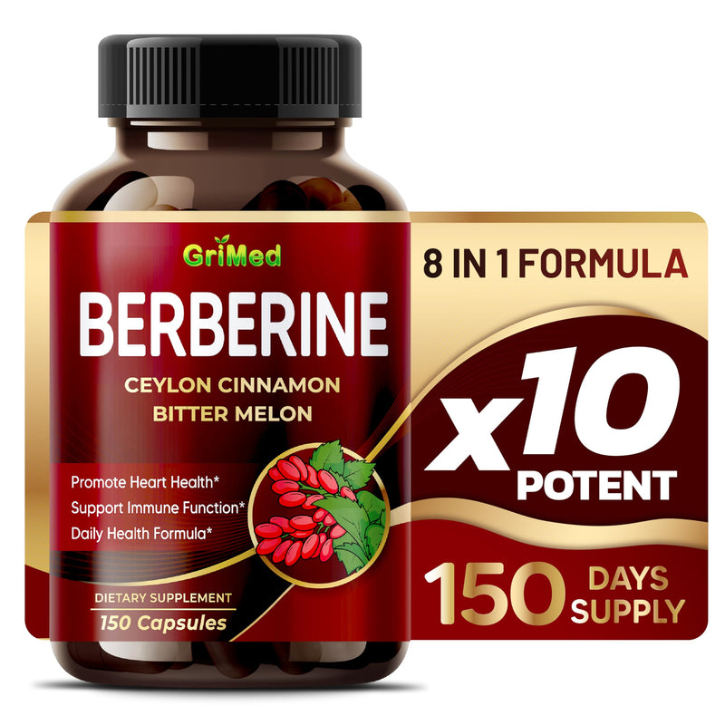 [Australia] - Berberine Supplement 9,500mg with Ceylon Cinnamon Bitter Melon Supports Healthy Immune System - Made in The USA 90 Count (Pack of 1) 
