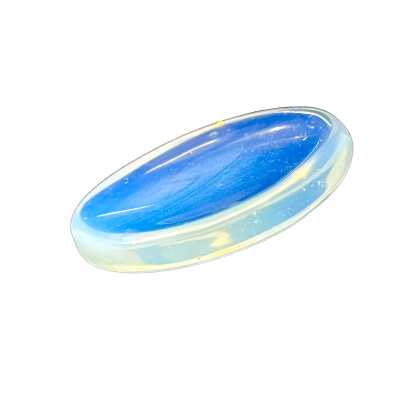 [Australia] - Worry Stone – Opalite Crystal Thumb Worry Stones for Anxiety, Stress – Relaxing and Soothing Balance Stones for Meditation, Stress Relief – Healing Stones and Crystals for Men and Women 