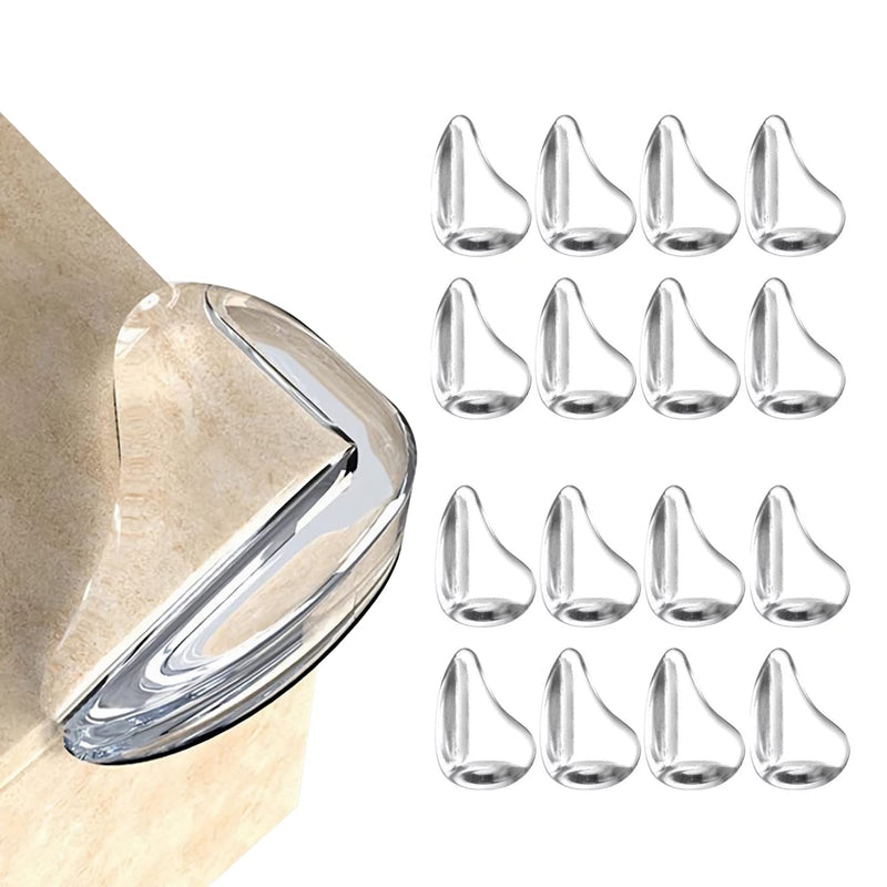 [Australia] - 16 Pack Corner Protector for Baby, Clear Corner Protectors, Furniture Corner Guard & Edge Safety Bumpers to Cover Sharp Furniture & Table Edges Transparent Drop Shape 16 Pack 