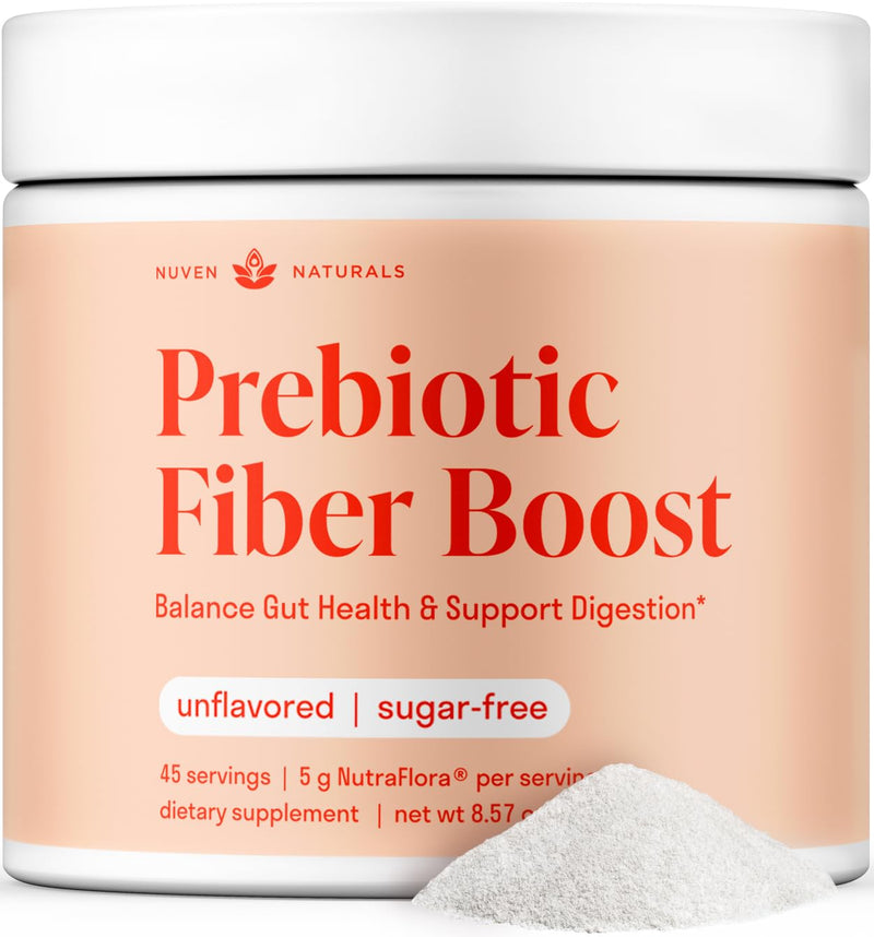 [Australia] - Prebiotic Fiber Powder - Unflavored & Sugar Free | 45 Servings | Organic Soluble Fiber Supplement to Support Digestion, Gut Health & Help Maintain Regularity - 1 Scoop of Unflavored Fiber Powder Daily 