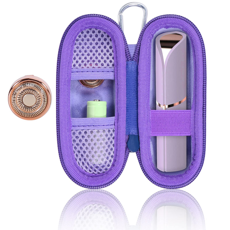 co2CREA Hard Case and Replacement Head Compatible with Finishing Touch Flawless Facial Hair Remover Electric Face Razor for Women (Lavender Case + Replacement Head) Lavender Case