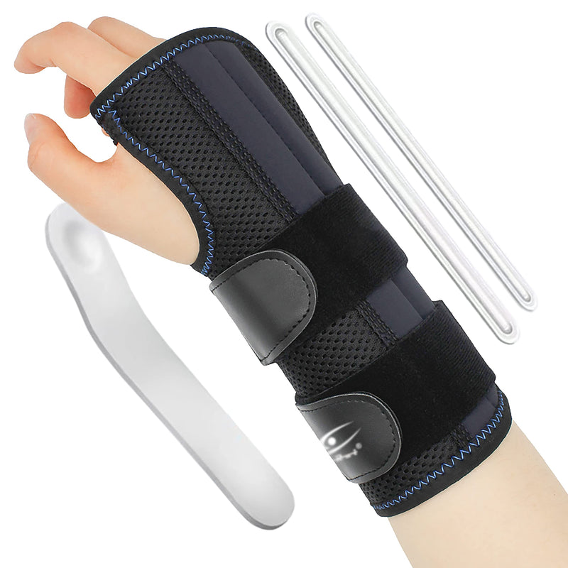 HiRui Wrist Brace for Carpal Tunnel Arthritis, Wrist Support with Splints Compression Hand Support for Tendonitis Sprain, Fits Day&Night Sleep Support, Adjustable (Medium, Right Hand (Pack of 1)) Right Hand (Pack of 1) Medium