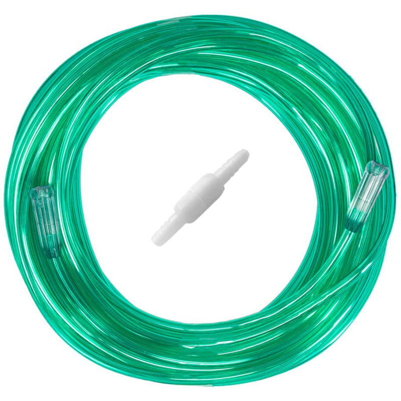 [Australia] - 2pk 50Ft Green Oxygen Supply Tubing with Swivel Connectors SL_50Ft 