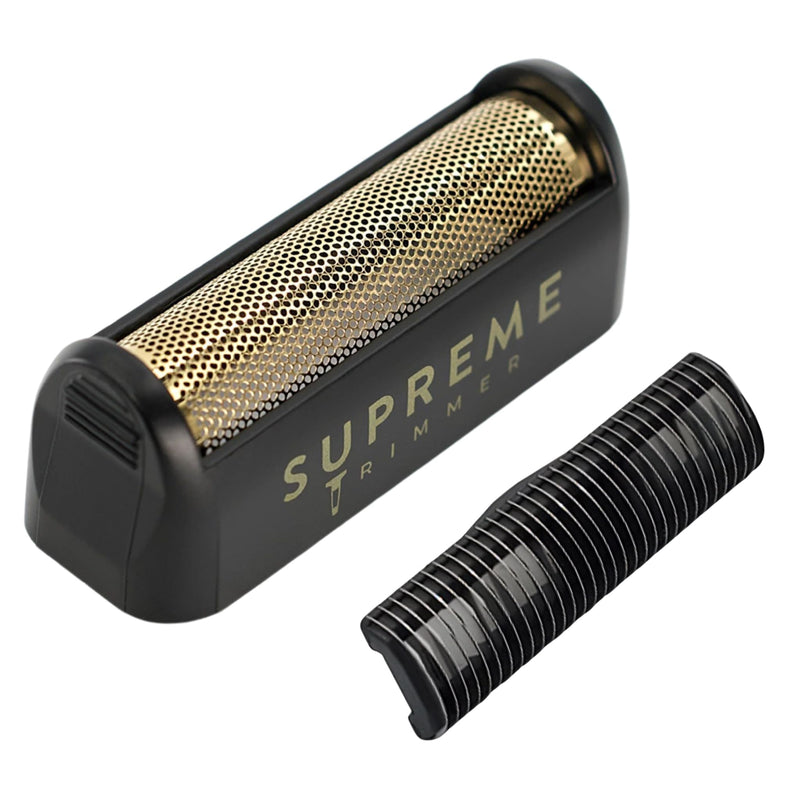 [Australia] - Supreme Trimmer Replacement Foil & Cutter SB11 | Hypoallergenic Foil for STF101 Solo Black 
