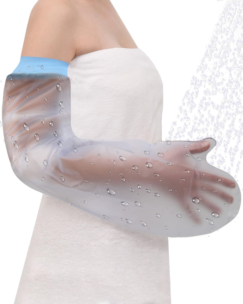 [Australia] - Cast Covers for Shower Arm, Waterproof Cast Cover Arm Adult, Soft Comfortable Cast Protector for Shower Arm, Reusable Elastic Cast Bag for Bandage, Wound Care Supplies, After Surgery Gifts 