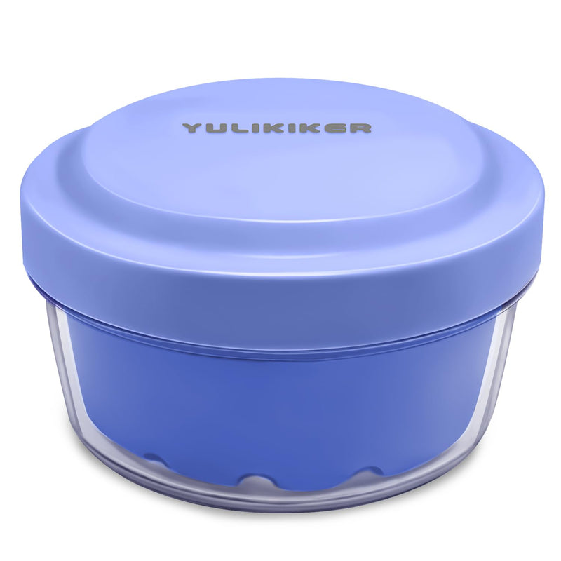 [Australia] - Denture Case, Absolutely Leak-Proof Denture Bath, Practical Denture Case With Strainer For Dentures, Retainer, Mouth Guard & Night Guard, Portable Denture Cup For Traveling Basic(PURPLE) 