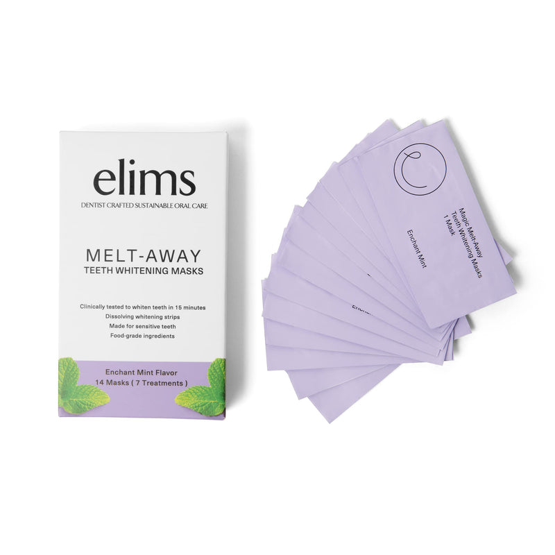 [Australia] - Melt-Away Teeth Whitening Strips for Sensitive Teeth - 14 Strips, 7 Treatments - Dissolving Mess-Free Application 14 Count (Pack of 1) 