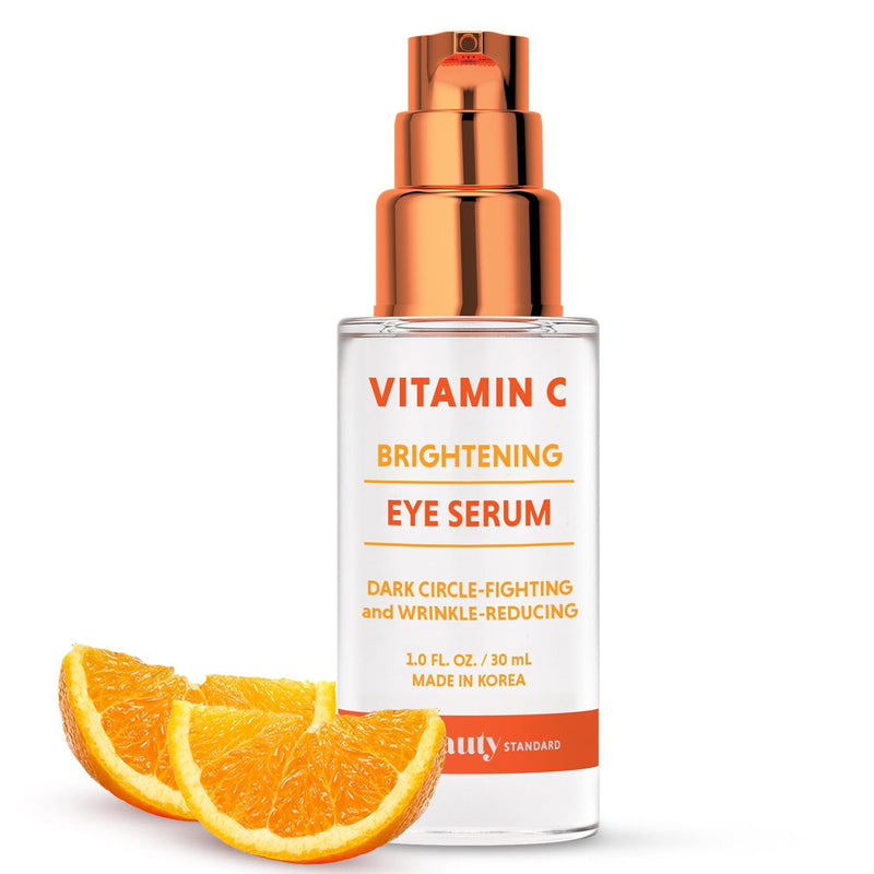 Vitamin C Under Eye Serum - Anti-Aging, Reduces Puffiness, Dark Circles & Wrinkles, Hydrating - Dermatologist Tested, Korean Skin Care - 1 oz / 30 ml Vitamin C (1 Pack)