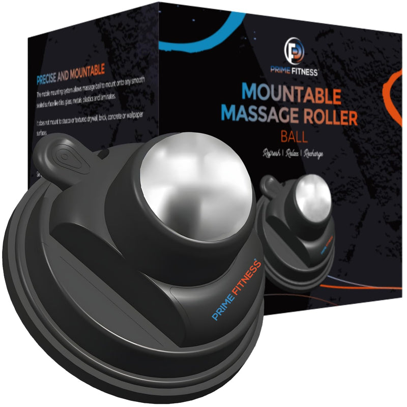 [Australia] - PRIME Fitness Wall Mounted Massage Ball | Cold Therapy | Back Massager | Cryo Stick | Relieve Muscle Pain (360 Massager) 360 Wall Massager 