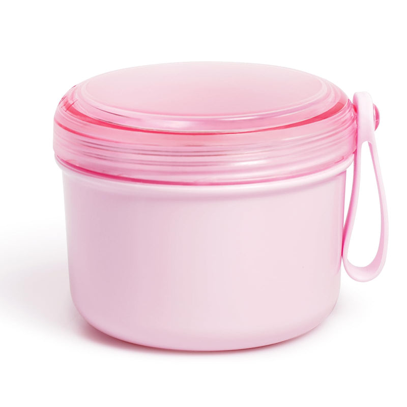 [Australia] - Denture Bath Case Cup Box Holder Storage Soak Container with Strainer Basket for Home or Travel Denture Cleaning (pink) pink 